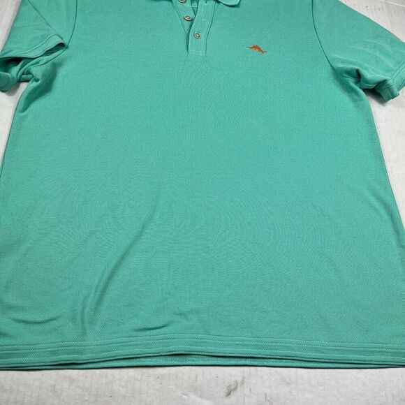 Tommy Bahama Mens Island Zone Polo Shirt Green Short Sleeve Preppy Top LARGE - Picture 2 of 10